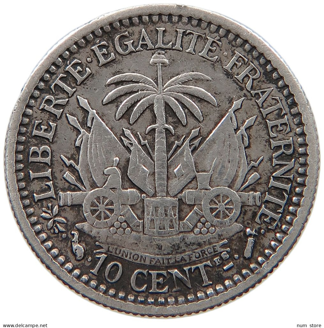 HAITI 10 CENT CENTIMES 1887  #t143 0615 - Haïti