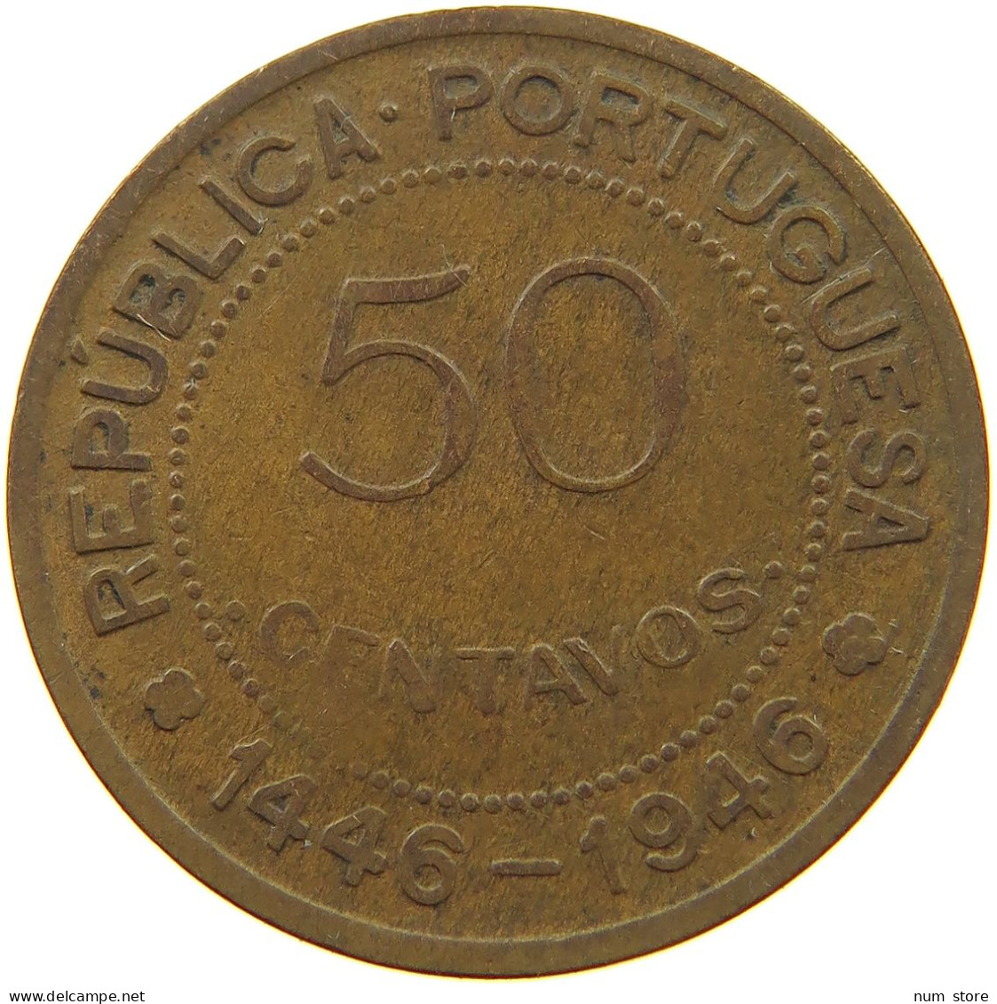 GUINEA 50 CENTAVOS 1446-1946  #t100 0533 - Guinea