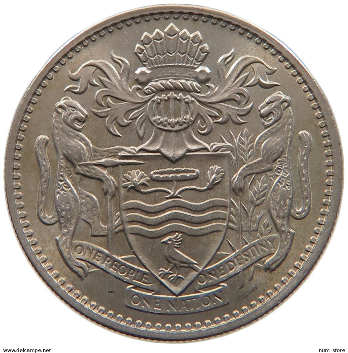 GUYANA 25 CENTS 1967  #a080 0229 - Guyana