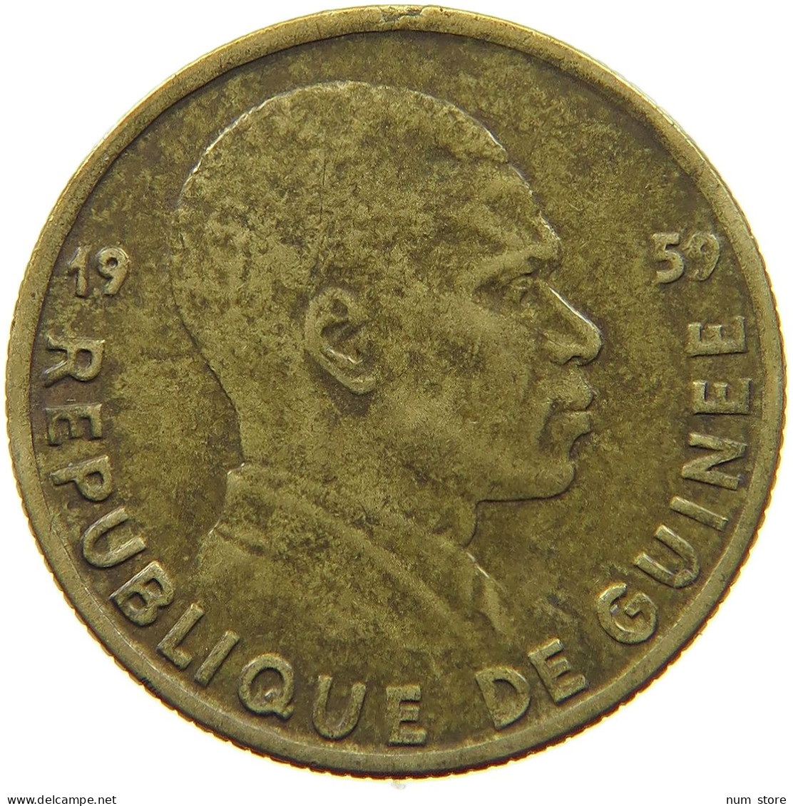 GUINEA 5 FRANCS 1959  #s071 0209 - Guinée