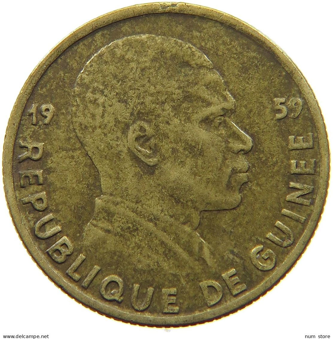 GUINEA 5 FRANCS 1959  #s071 0209 - Guinea