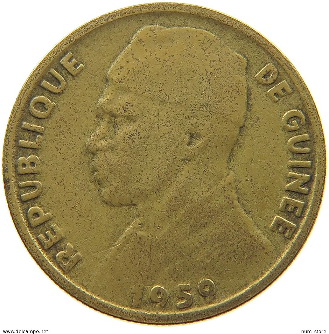 GUINEA 10 FRANCS 1959  #a004 0743 - Guinee
