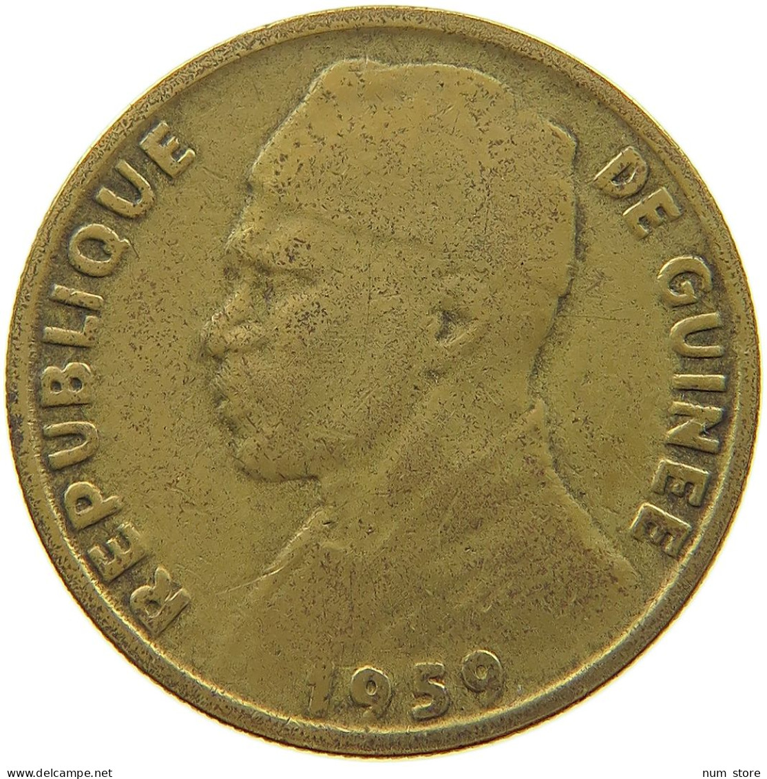 GUINEA 10 FRANCS 1959  #a004 0743 - Guinea