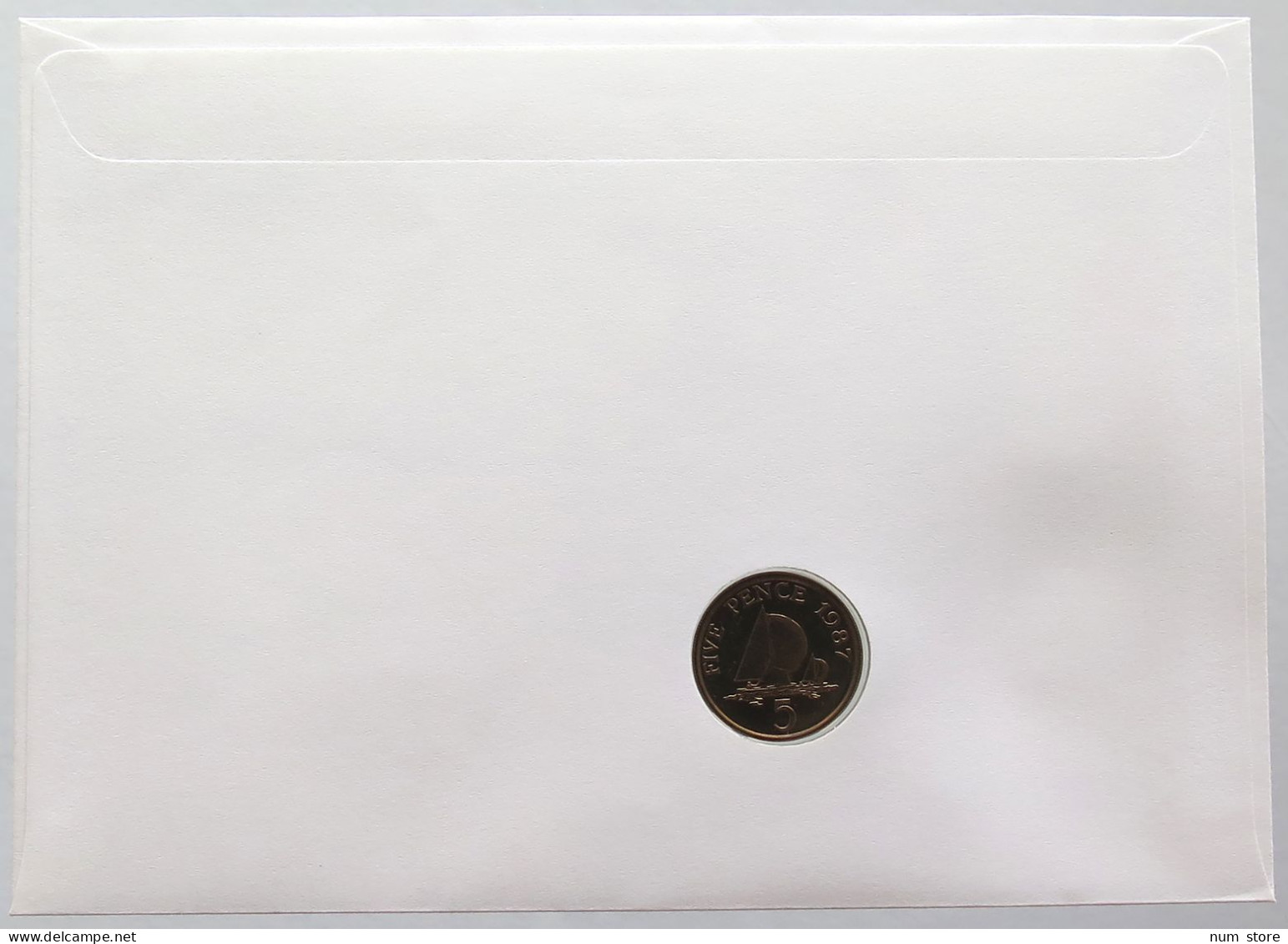 GUERNSEY STATIONERY 5 PENCE 1987 Elizabeth II. (1952-2022) #bs18 0053 - Guernsey