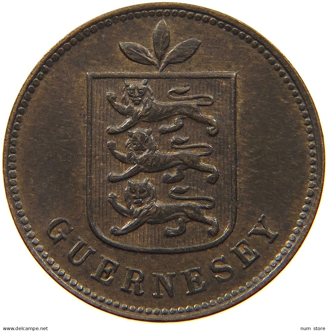 GUERNSEY DOUBLE 1903  #t110 0119 - Guernsey