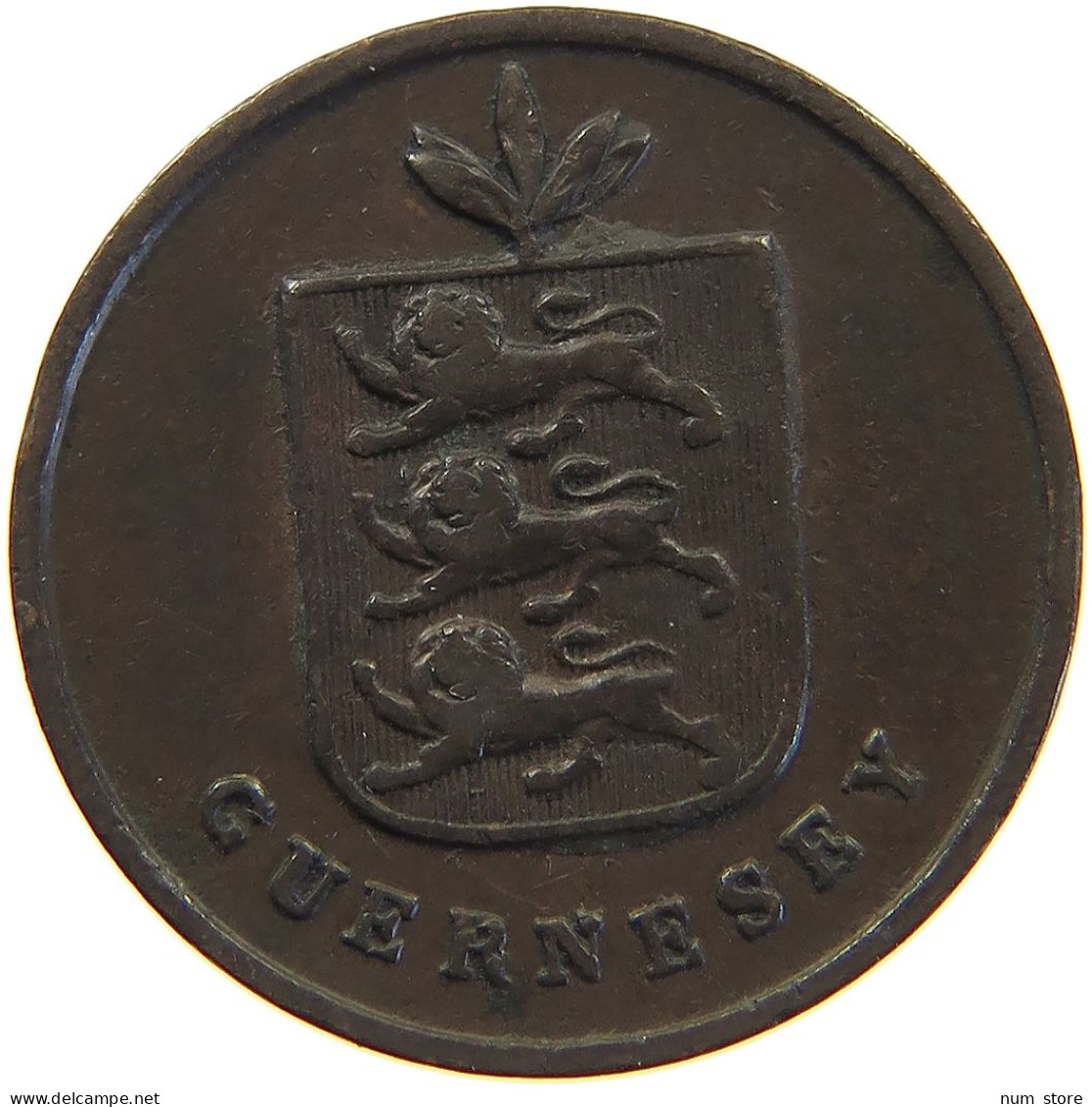 GUERNSEY DOUBLE 1830  #c045 0069 - Guernsey