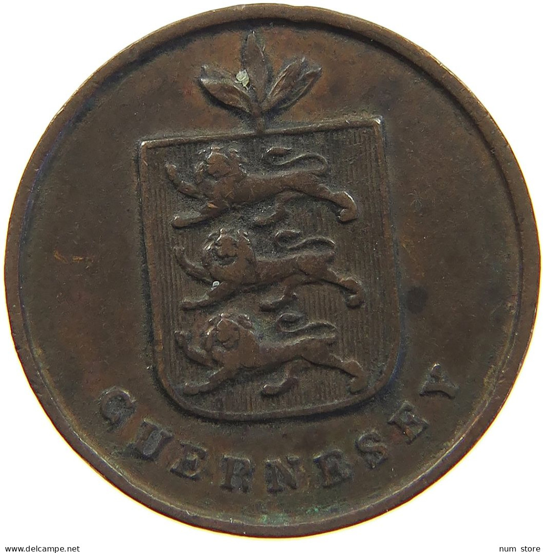 GUERNSEY DOUBLE 1830  #c045 0067 - Guernesey