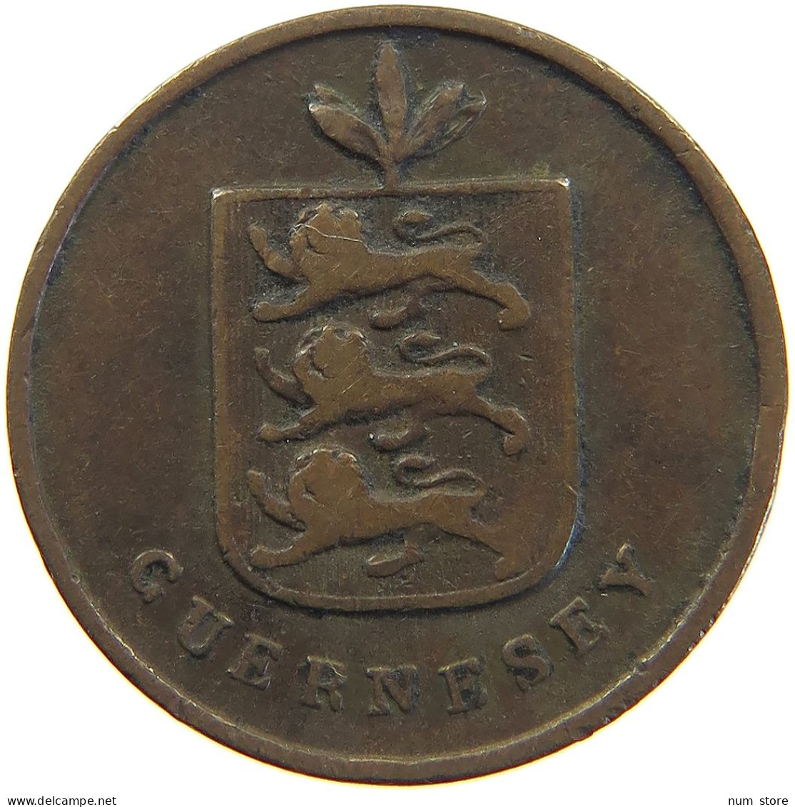 GUERNSEY DOUBLE 1830  #c045 0065 - Guernesey