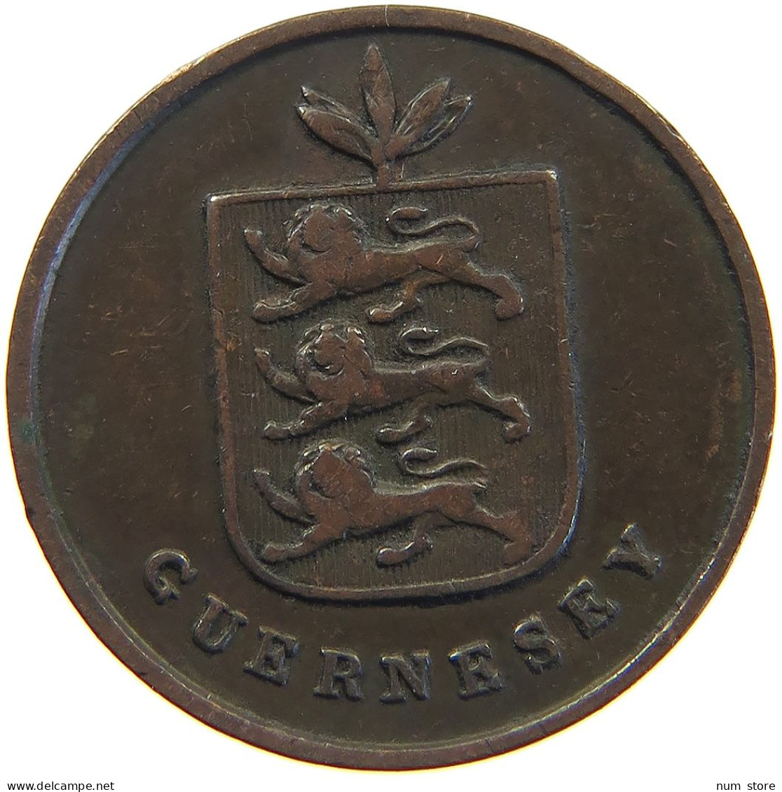 GUERNSEY DOUBLE 1830  #c045 0061 - Guernesey