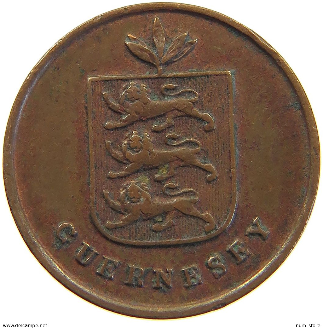 GUERNSEY DOUBLE 1830  #c045 0059 - Guernesey