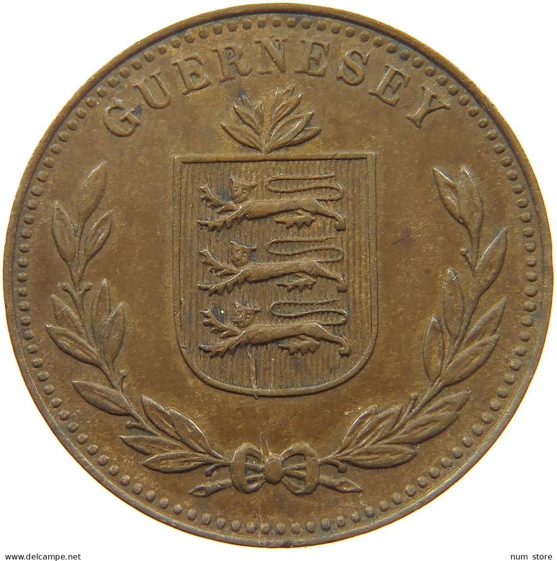 GUERNSEY 8 DOUBLES 1947 George VI. (1936-1952) #a041 0153 - Guernsey