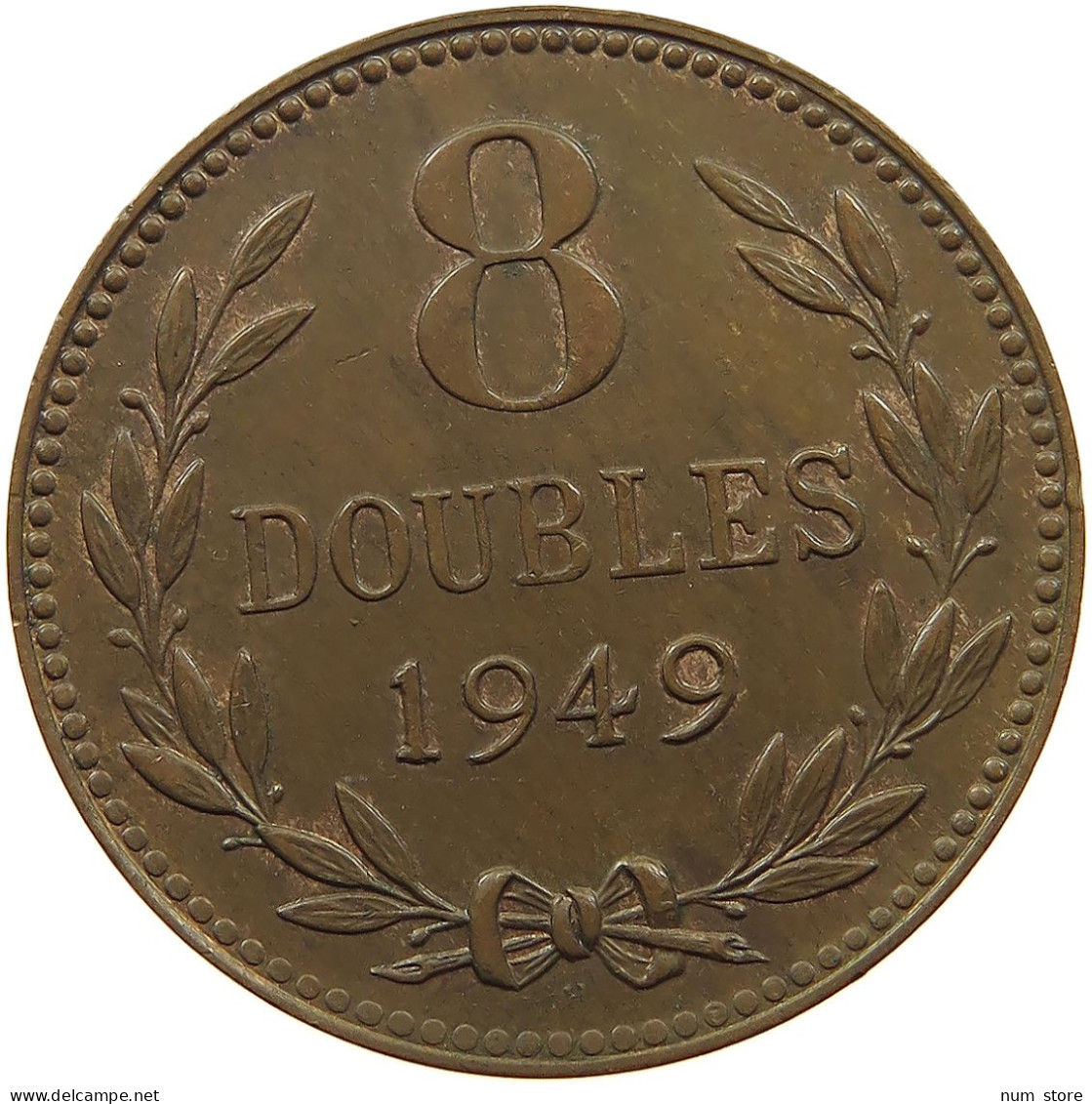 GUERNSEY 8 DOUBLES 1949  #s075 0577 - Guernesey