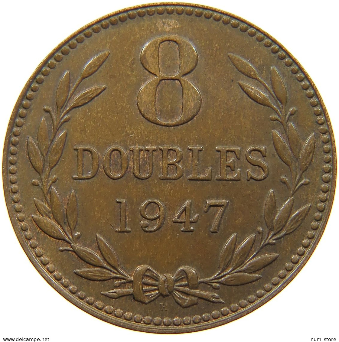 GUERNSEY 8 DOUBLES 1947  #a065 0531 - Guernsey