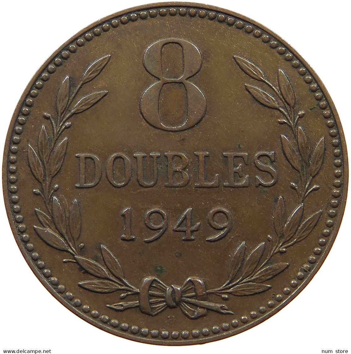 GUERNSEY 8 DOUBLES 1949  #a091 0985 - Guernsey