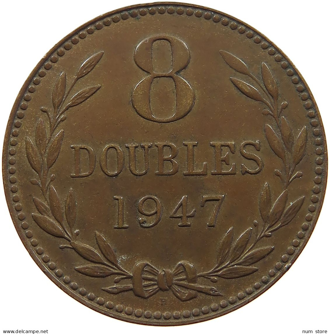 GUERNSEY 8 DOUBLES 1947  #s075 0575 - Guernsey