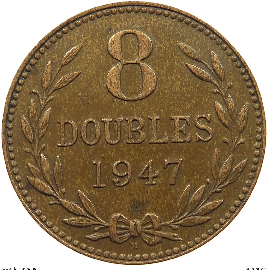 GUERNSEY 8 DOUBLES 1947  #a091 0987 - Guernesey