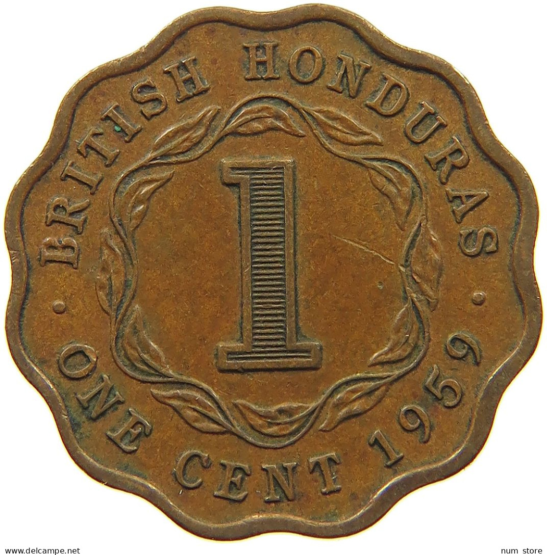 HONDURAS CENT 1959 Elizabeth II. (1952-2022) #c014 0365 - Honduras