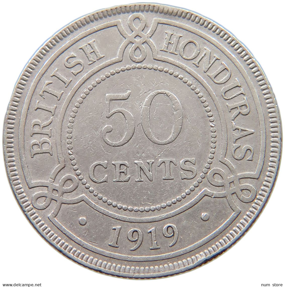 HONDURAS 50 CENTS 1919 George V. (1910-1936) #t090 0525 - Honduras