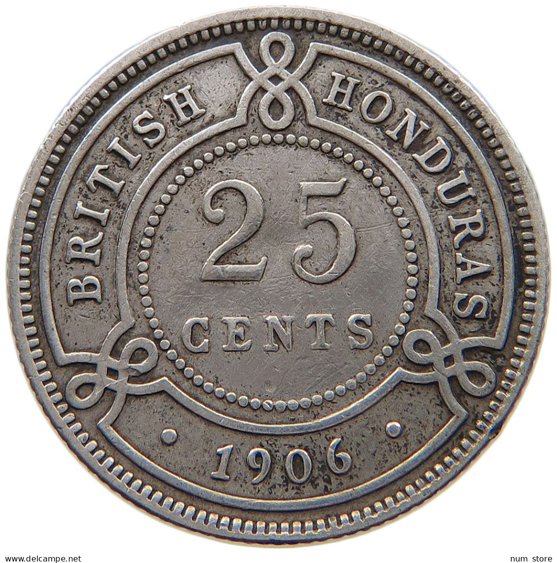 HONDURAS 25 CENTS 1906 Edward VII., 1901 - 1910 #t090 0295 - Honduras