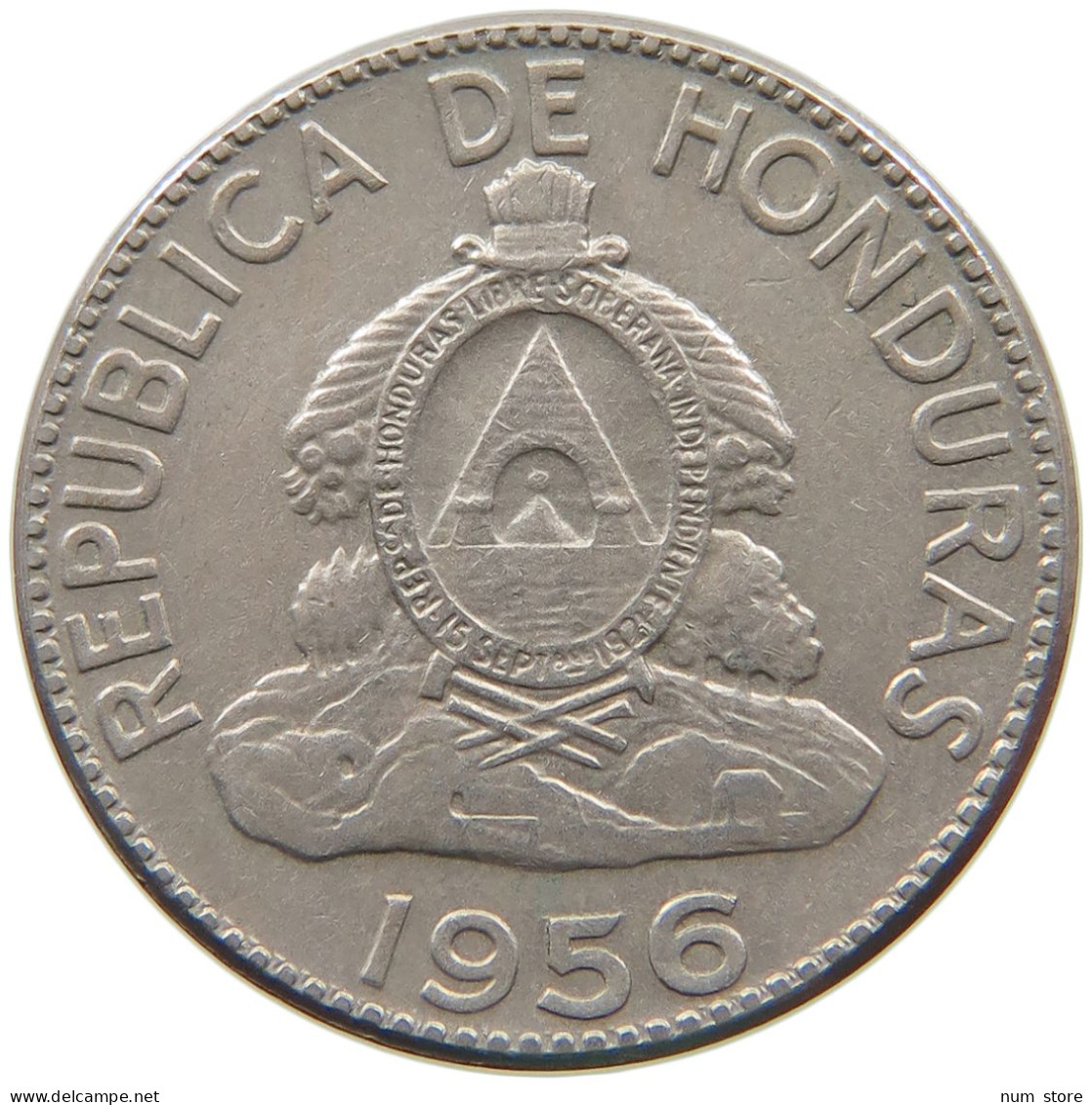 HONDURAS 5 CENTAVOS 1956  #s065 0523 - Honduras