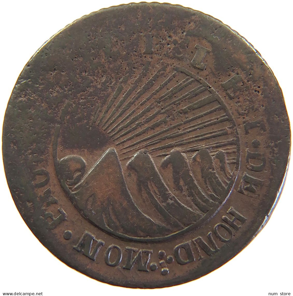 HONDURAS 4 REALES 1853 TG Tepucigalpa Mint #t016 0337 - Honduras