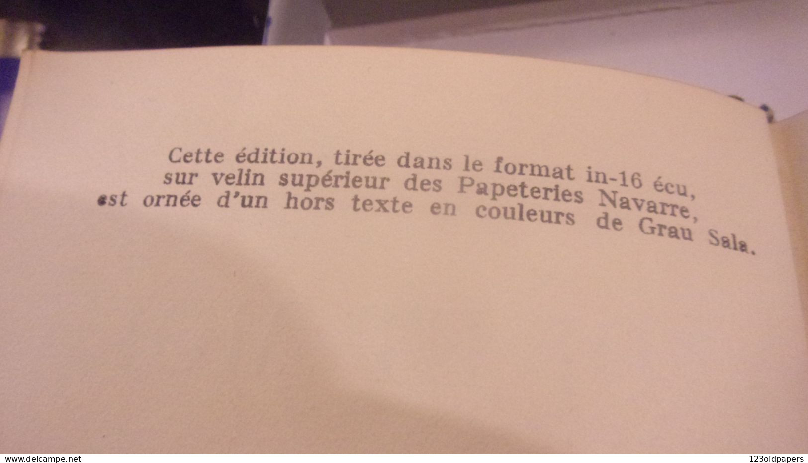 Paul Geraldy Toi Et Moi IN 16 VELIN SUP HORS TEXTE ILLUSTRE PAR GRAU SALA - 1901-1940