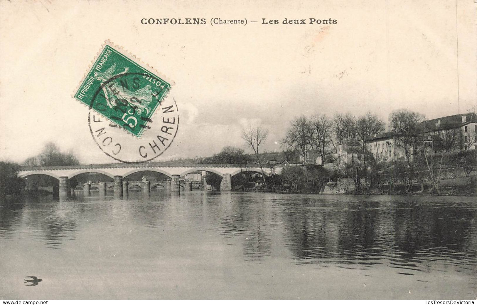 FRANCE - Confolens (Charente) - Les Deux Ponts - Carte Postale Ancienne - Confolens