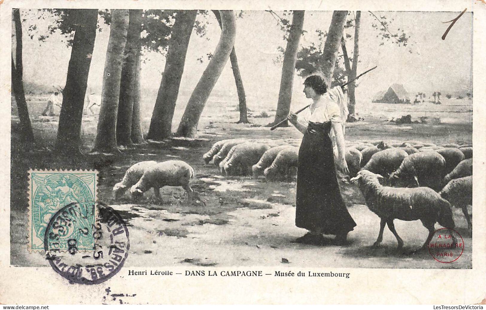 MUSEE - Musée Du Luxembourg - Dans La Campagne - Henri Lérolle -Moutons -  Carte Postale Ancienne - Museos