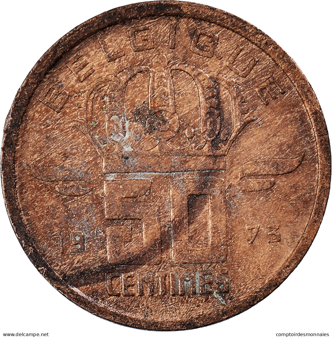 Monnaie, Belgique, 50 Centimes, 1973 - 50 Cent