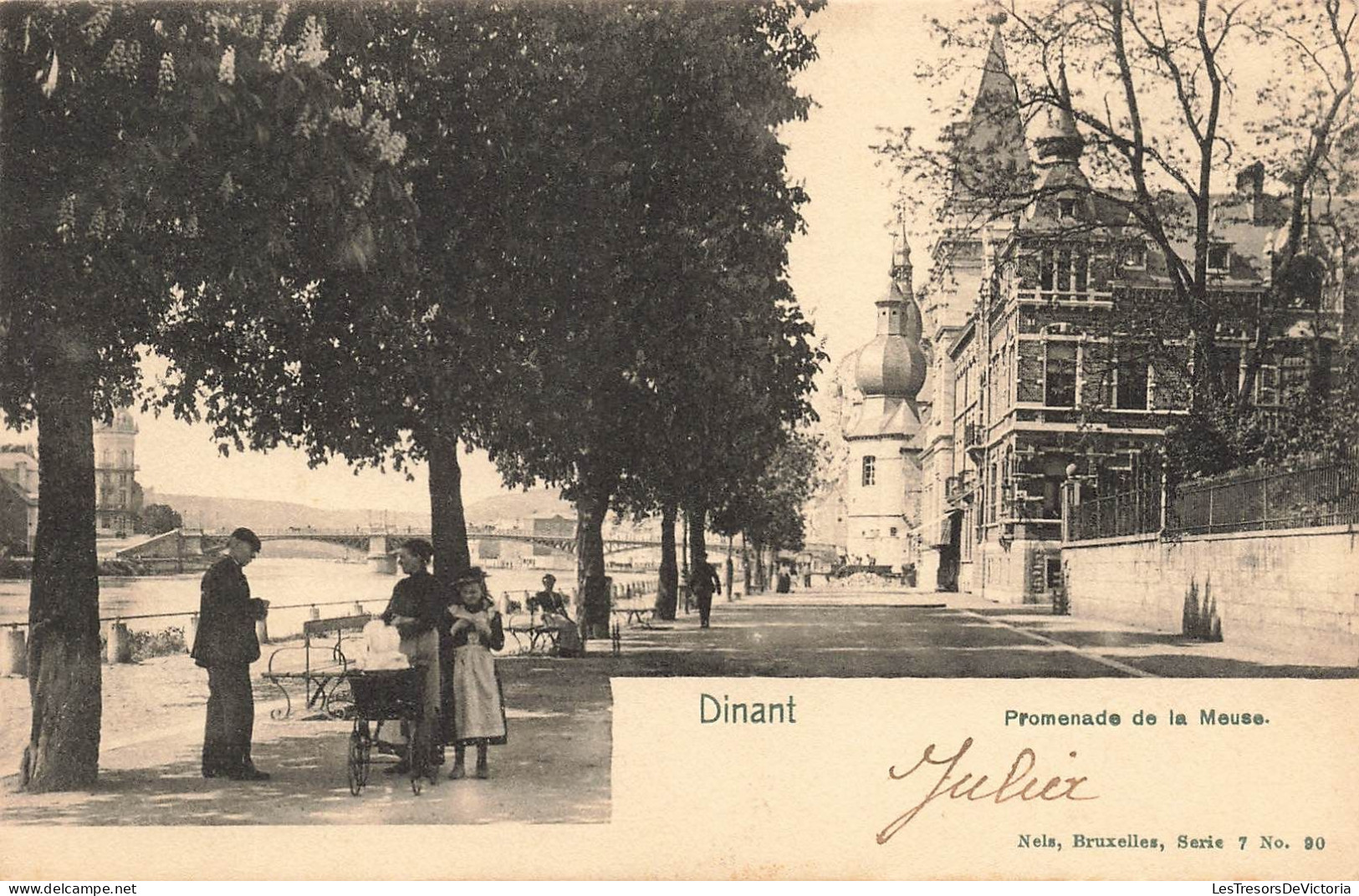 BELGIQUE - Dinant - Promenade De La Meuse - Carte Postale Ancienne - Dinant