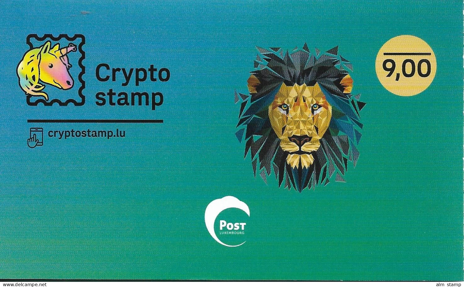 2023 Luxemburg Crypto Stamp Grün  **MNH - Nuovi