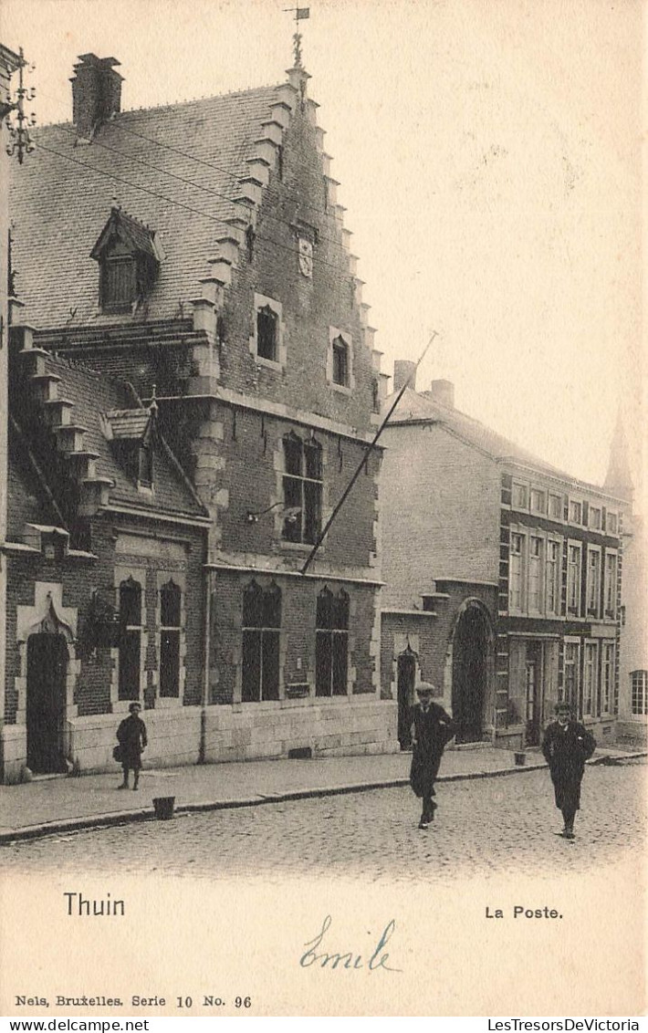 BELGIQUE - Thuin - Vue Sur La Poste - Carte Postale Ancienne - Thuin