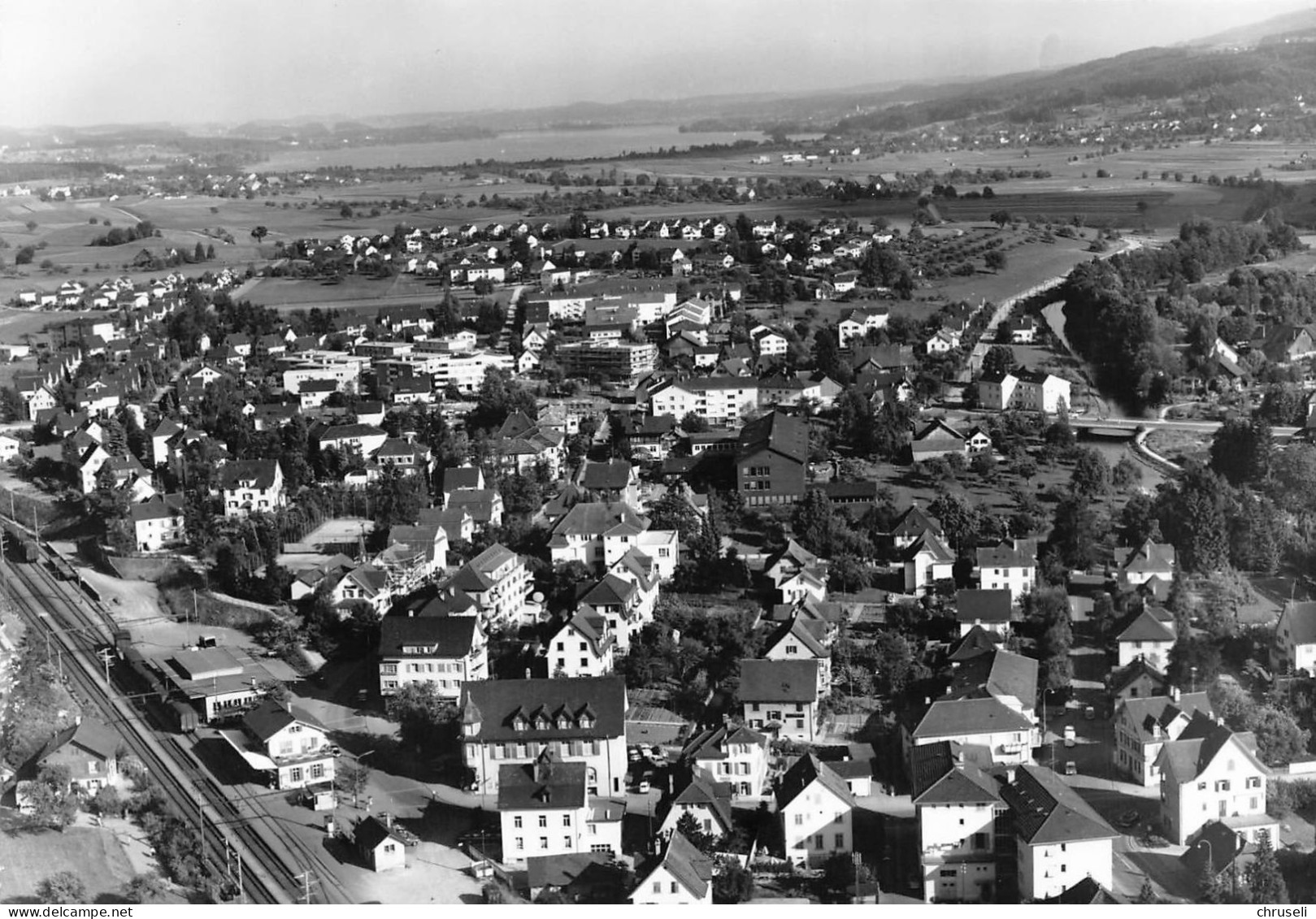 Dübendorf  Fliegeraufnahme Zum Bahnhof - Dübendorf