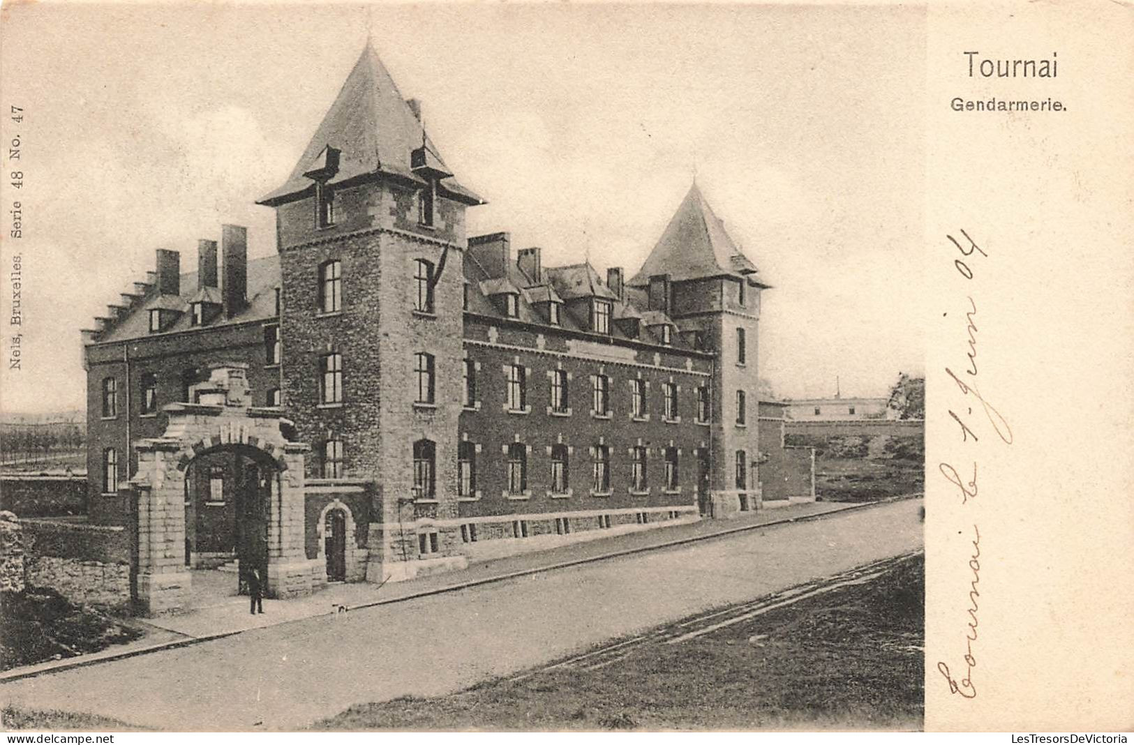 BELGIQUE - Tournai - Vue Générale Sur La Gendarmerie  - Carte Postale Ancienne - Tournai