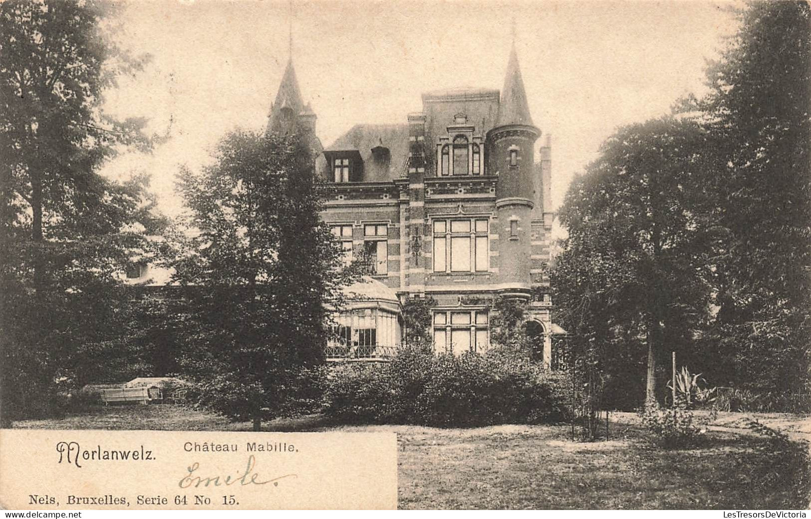 BELGIQUE - Morlanwelz - Façade Du Château Mabille - Carte Postale Ancienne - Morlanwelz