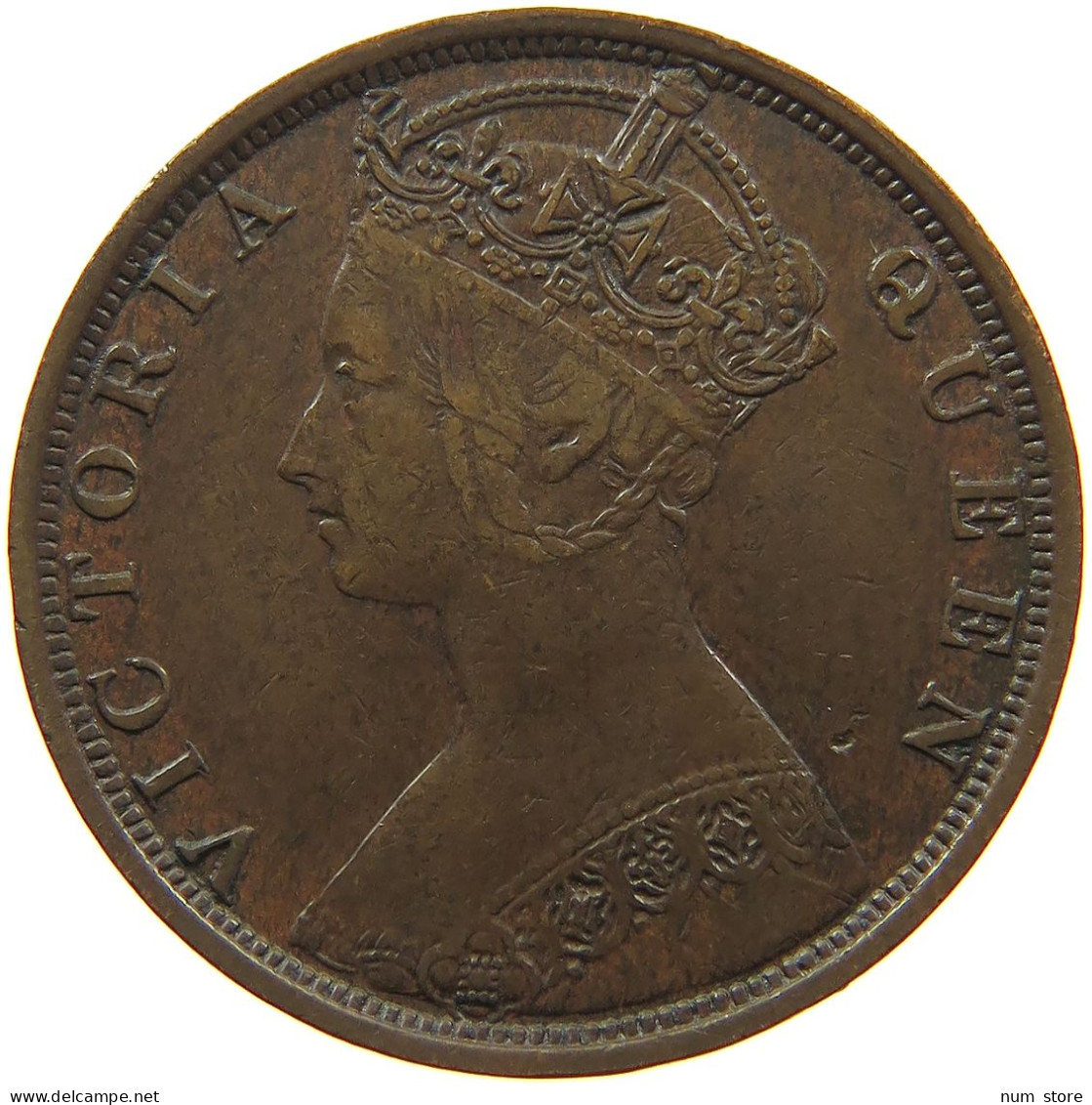 HONG KONG CENT 1880 Victoria 1837-1901 #t017 0255 - Hong Kong