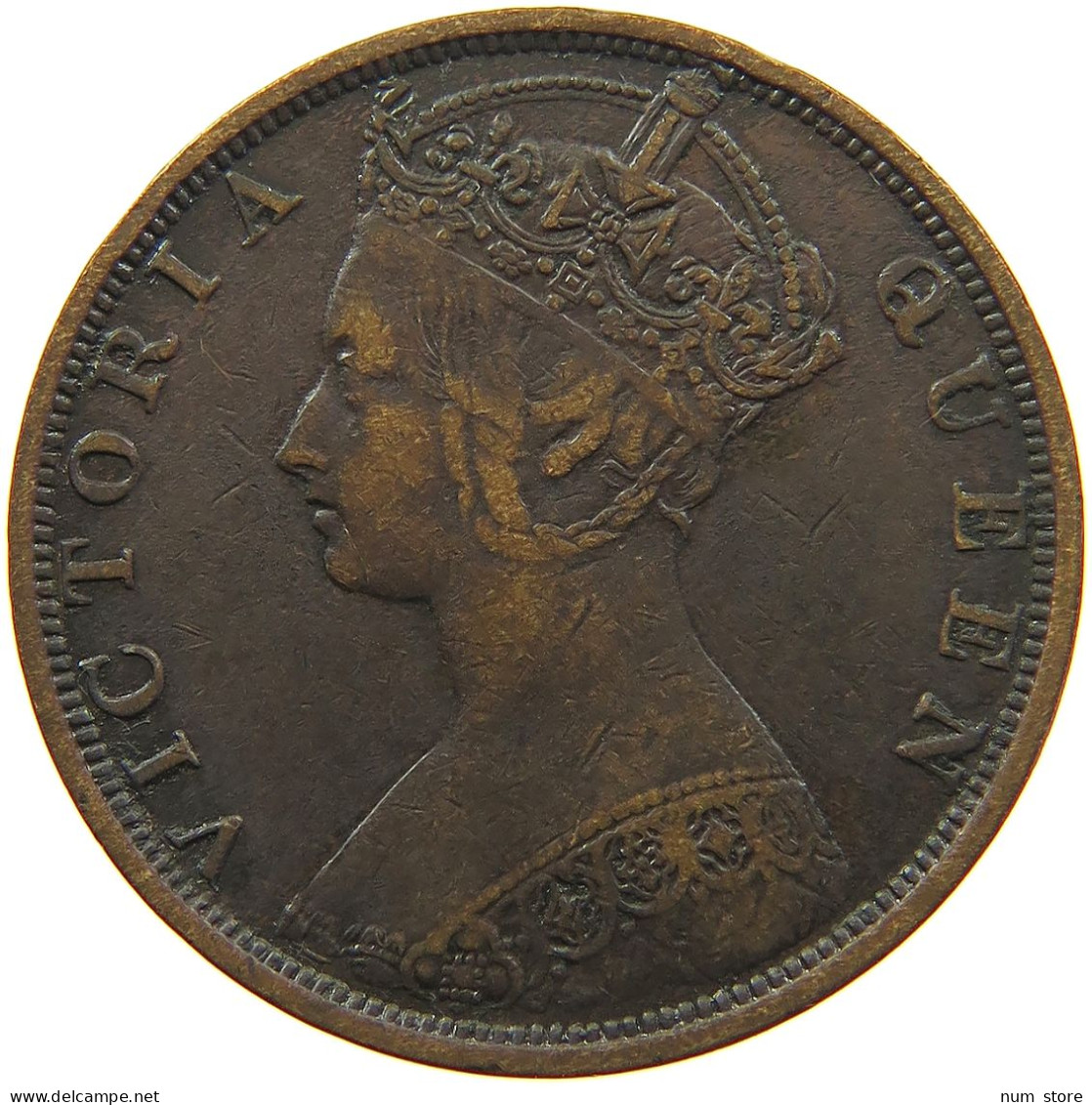 HONG KONG CENT 1881 Victoria 1837-1901 #t017 0257 - Hong Kong