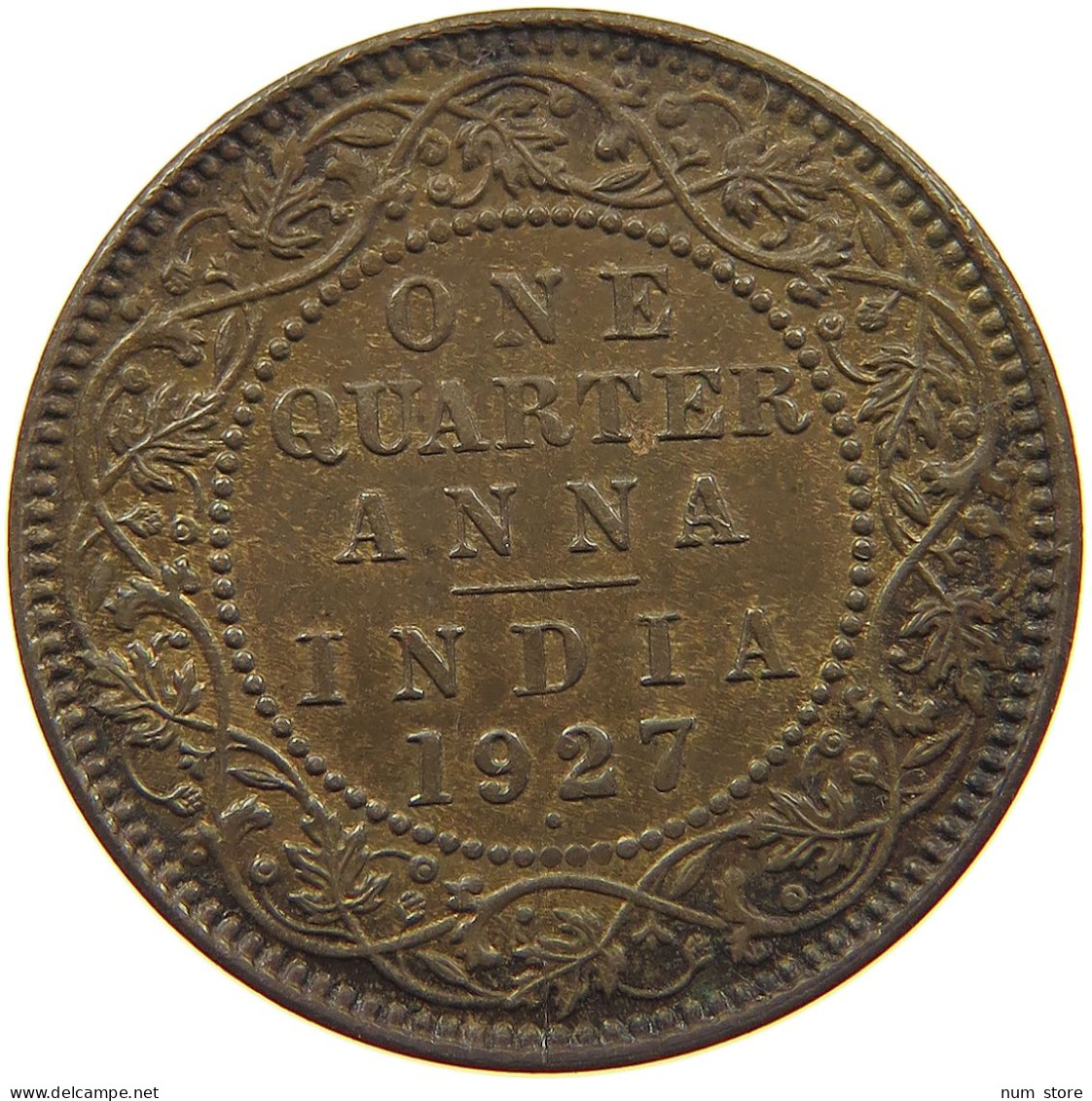 INDIA BRITISH 1/4 ANNA 1919 George V. (1910-1936) #a050 0717 - Indien