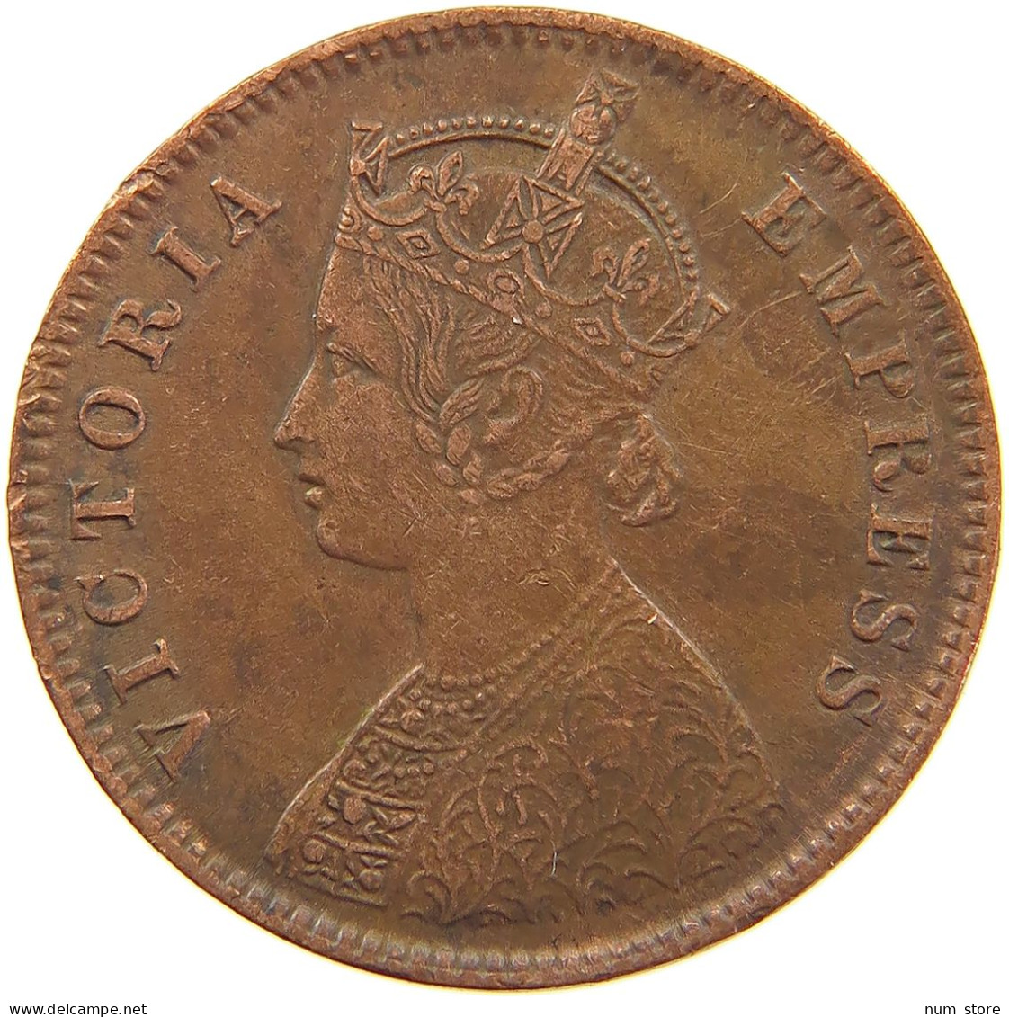 INDIA BRITISH 1/4 ANNA 1892 Victoria 1837-1901 #s080 0009 - Inde