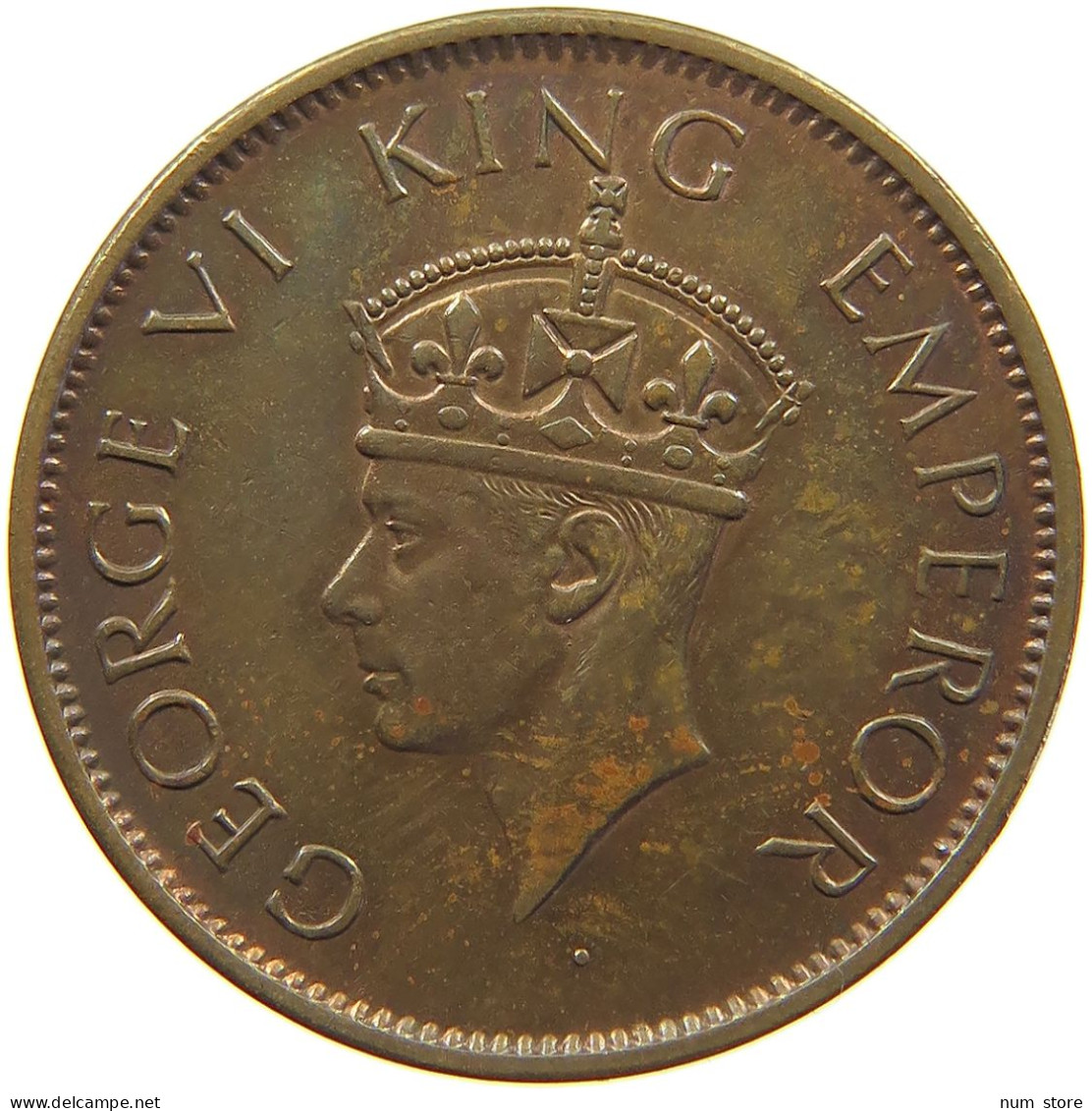 INDIA BRITISH 1/4 ANNA 1/4 ANNA George VI. (1936-1952) #c018 0171 - India