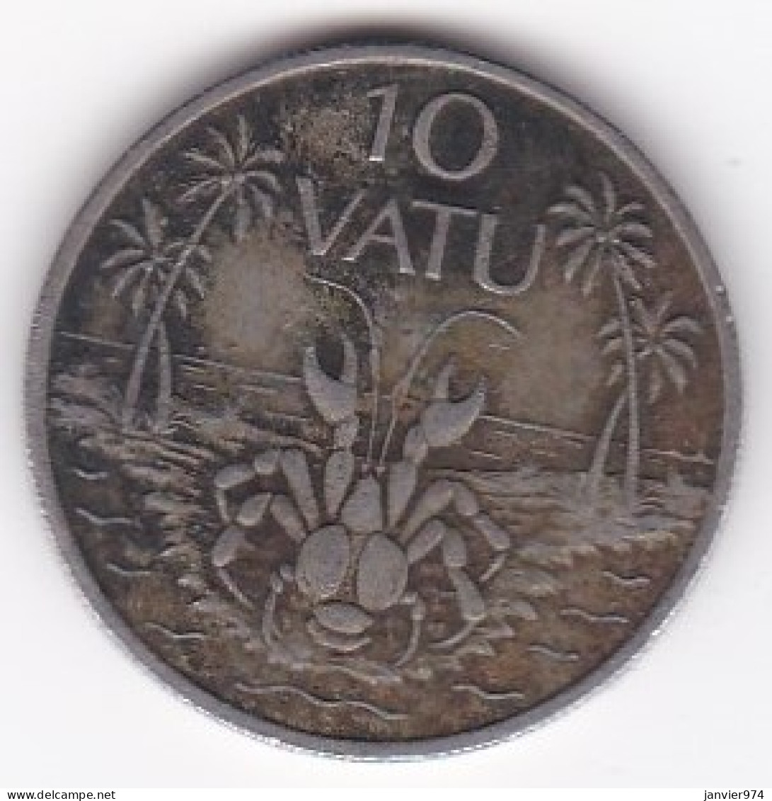 Vanuatu 10 Vatu 1983 , En Copper Nickel, KM# 6  - Vanuatu