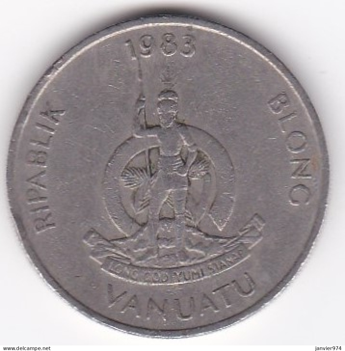 Vanuatu 20 Vatu 1983 , En Copper Nickel, KM# 7 - Vanuatu