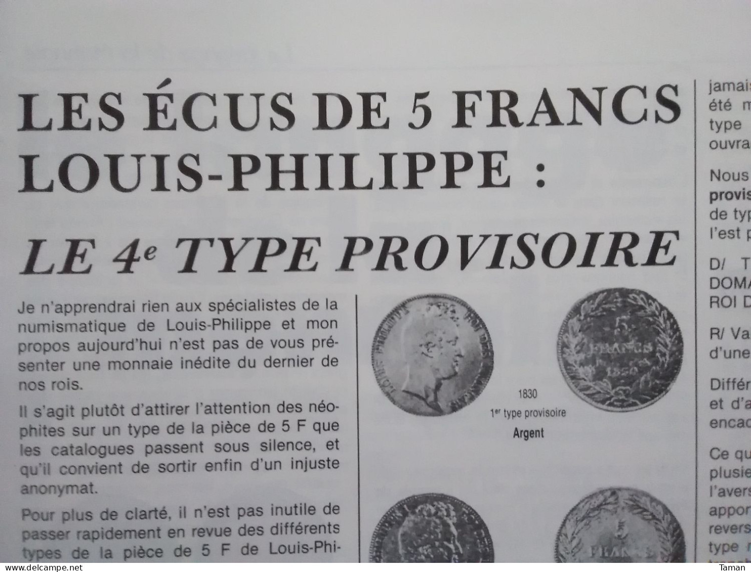 Numismatique & Change - Rome Postume - 5 F Louis Philippe - Grèce Antique - Monnaies Royales - Belgique - Französisch
