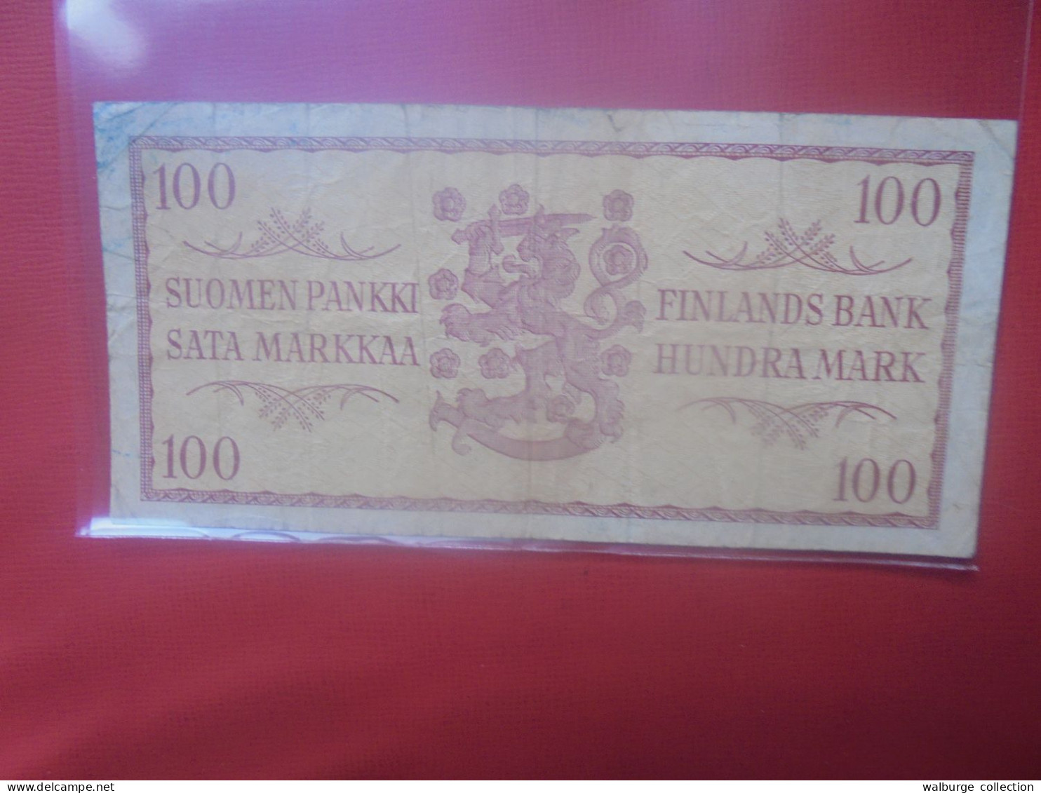 FINLANDE 100 MARKKA 1957 Circuler (B.31) - Finlande