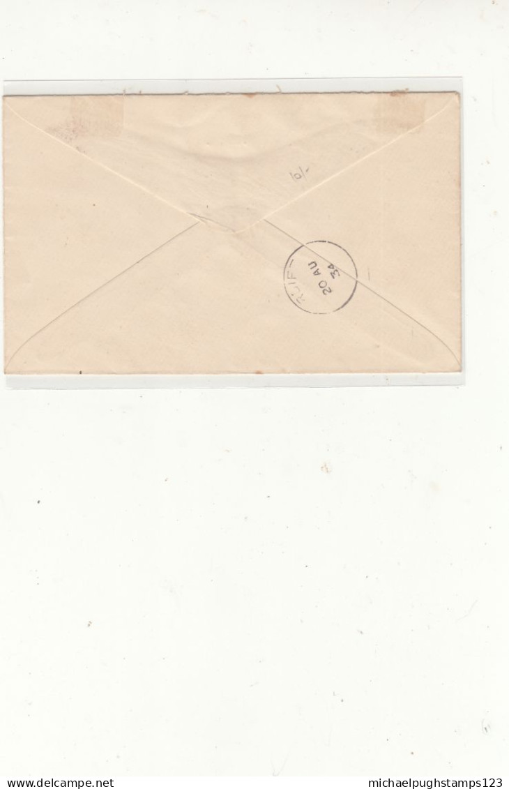 G.B. / 1934 Internal Airmails / Birmingham - Unclassified