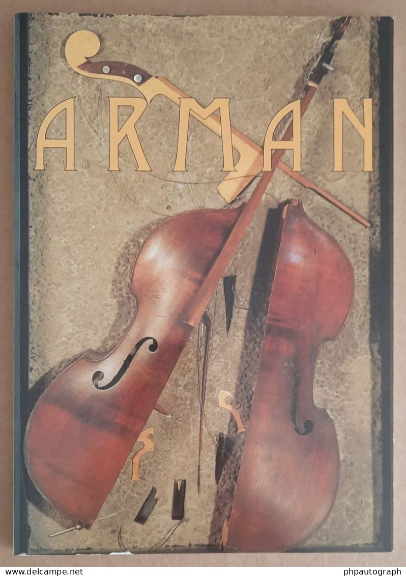 Arman (1928-2005) - Artiste Français - Catalogue Avec Rare Dessin Original Signé - Pittori E Scultori