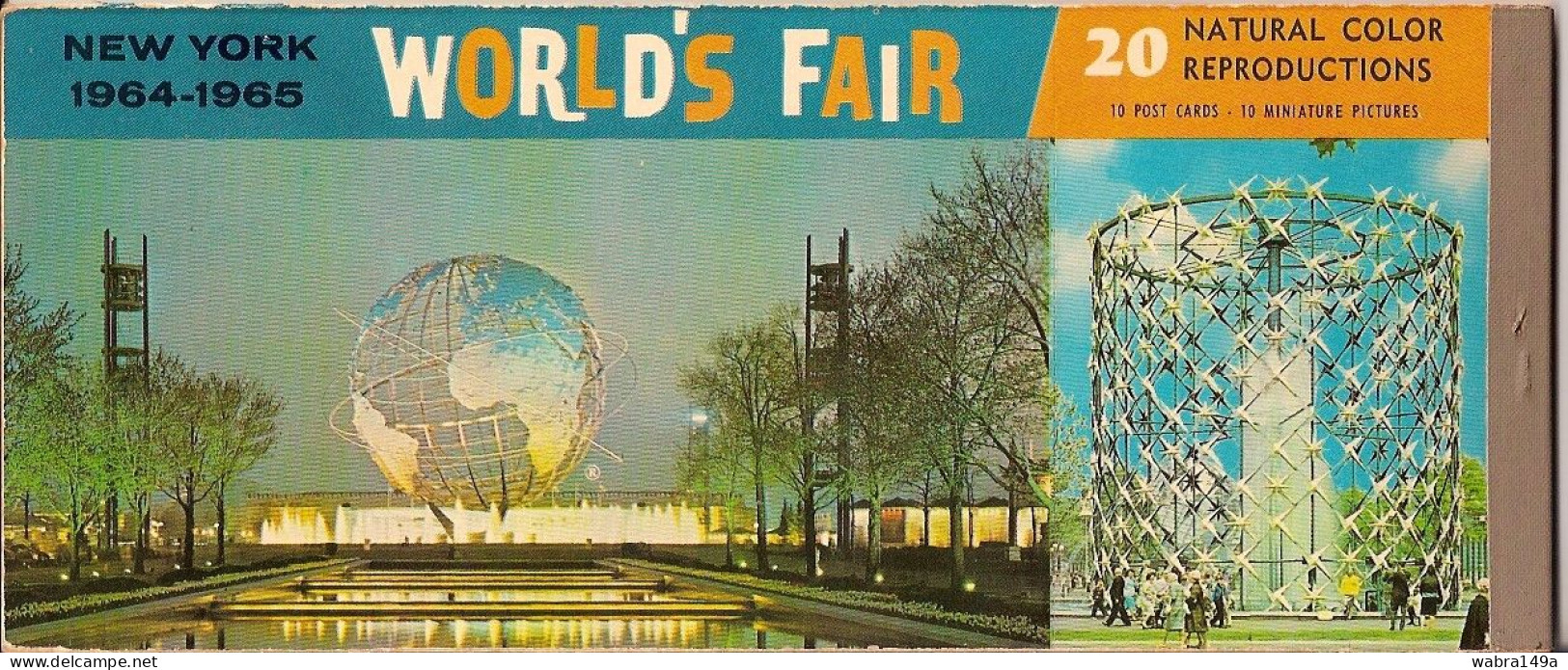 W1487 10 Postcards USA World's Fair New York 1964-1965, Weltausstellung - Exposiciones