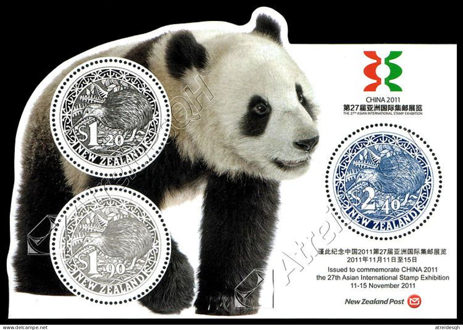 Nuova Zelanda / New Zealand 2011: Foglietto Esposizione Filatelica China 2011 / China 2011 Stamp Exhibition S/S ** - Hojas Bloque