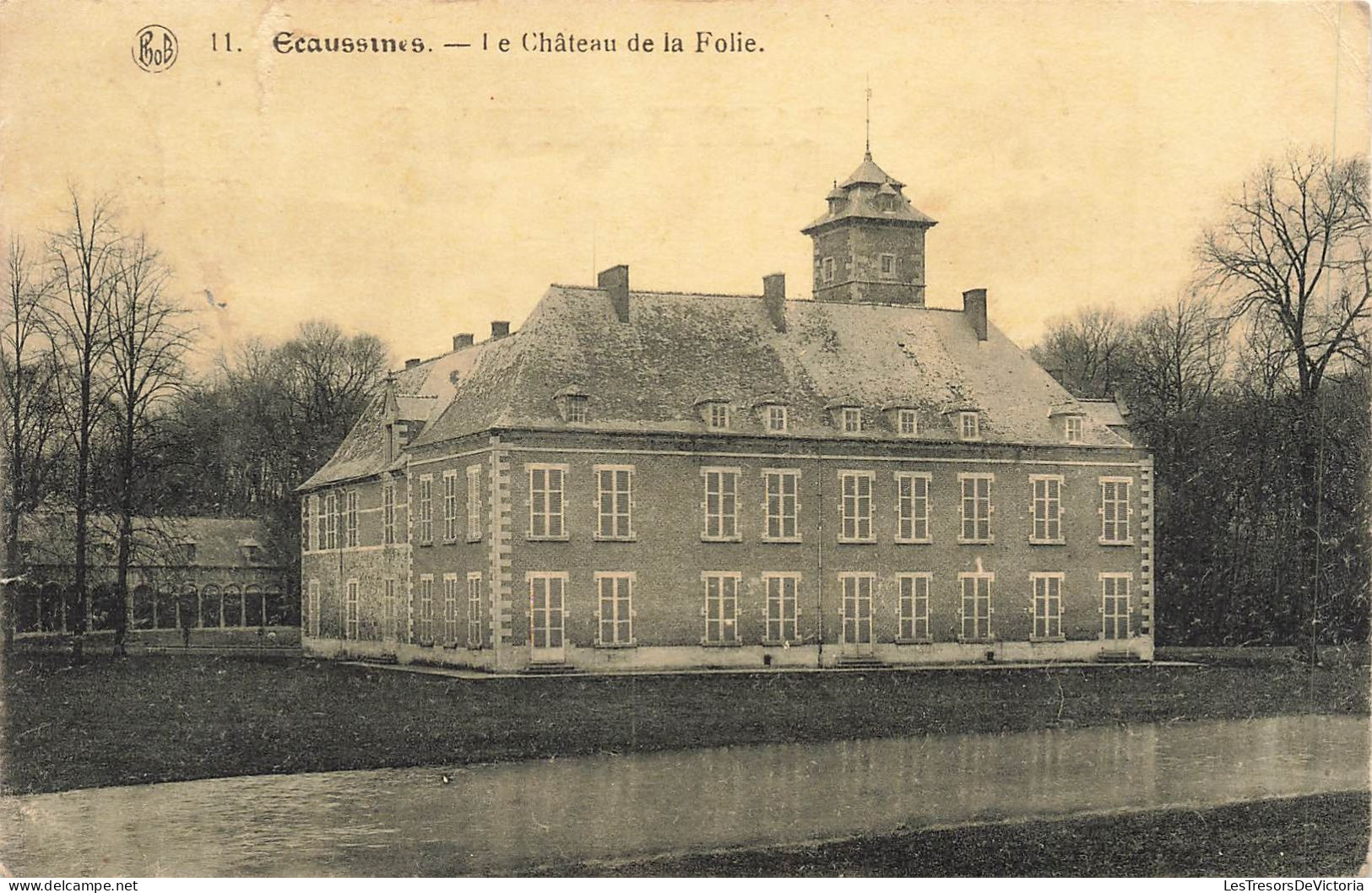 BELGIQUE - Ecaussines - Le Château De La Folie - Carte Postale Ancienne - Ecaussinnes