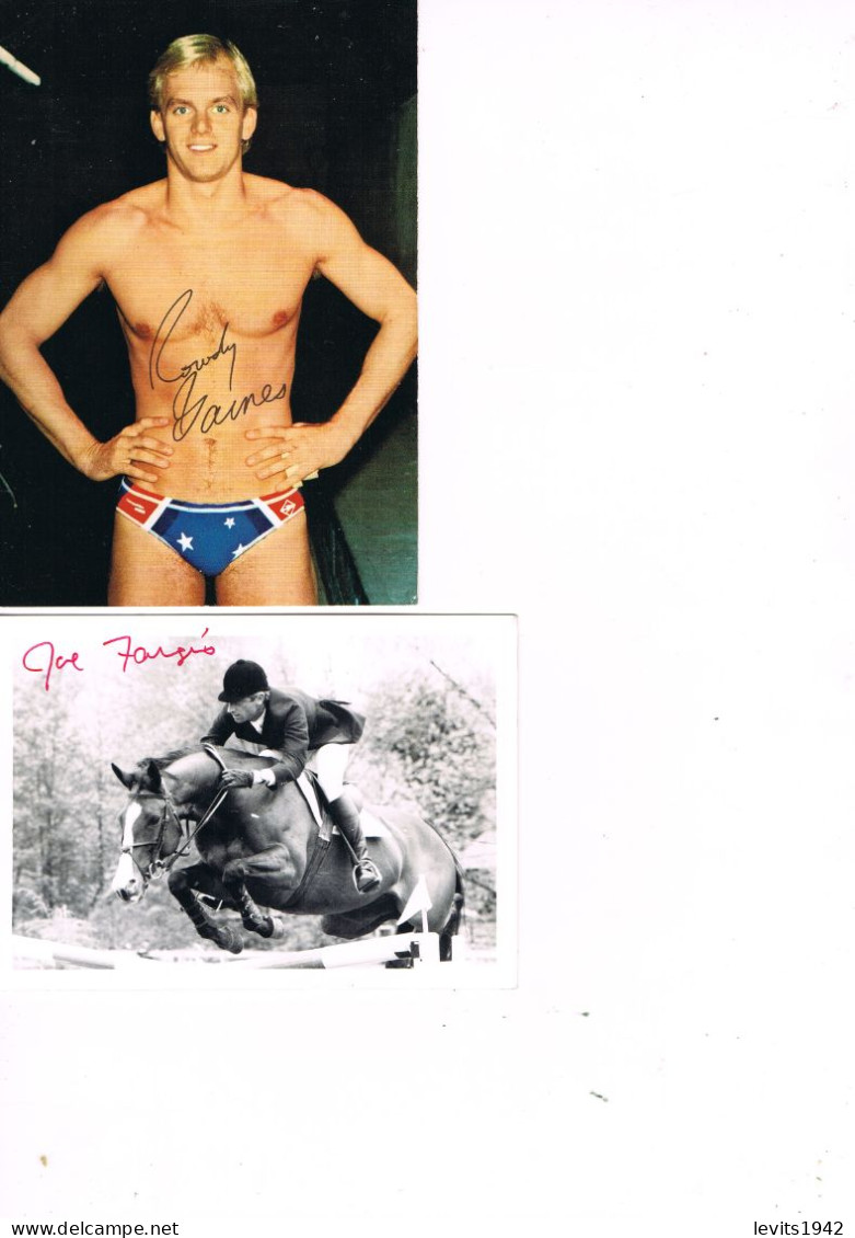 JEUX OLYMPIQUES - AUTOGRAPHES DE MEDAILLES OLYMPIQUES - CONCURRENTS DES ETATS-UNIS  - - Authographs